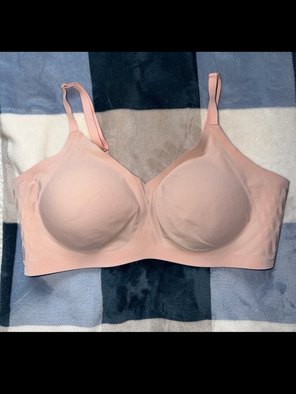 Honeylove Seamless Wireless Bra in Blush Pink